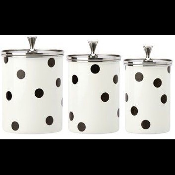 Kate Spade Other - 🆕 Kate Spade New York Deco Dot Canisters Set of 3